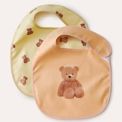 Нагрудный фартук на липучке 2 штуки Happy Baby 16018 teddy 1